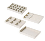 Velvet Jewelry Organizer Set for Earrings and Rings