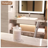 Large Capacity Acrylic Cosmetic Cotton Pads Storage Rack