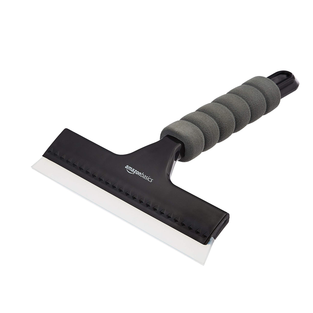 Amazon Basics Window Squeegee with Handle for Car Windows Glass Mirror Black