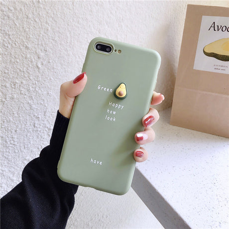 3D Bear Avocado Phone Case for iPhone and Oppo A9