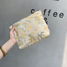 Large Floral Cosmetic Bag for Makeup and Travel