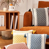 Geometric Tassel Throw Pillow Case for Home Decor