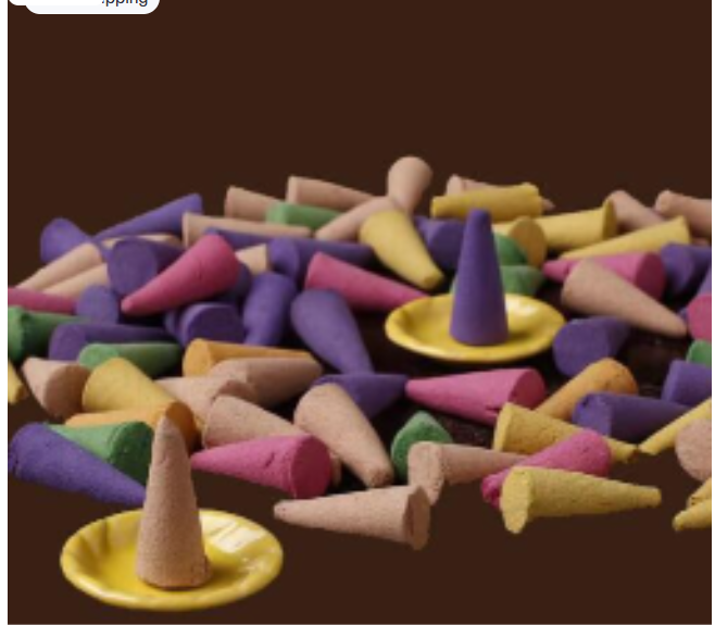 Mixed Scented Incense Cones – 78 Piece Box