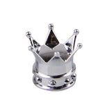 Crown Tire Valve Stem Caps for Universal Car Decor