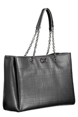 Calvin Klein Black Polyester Women Handbag