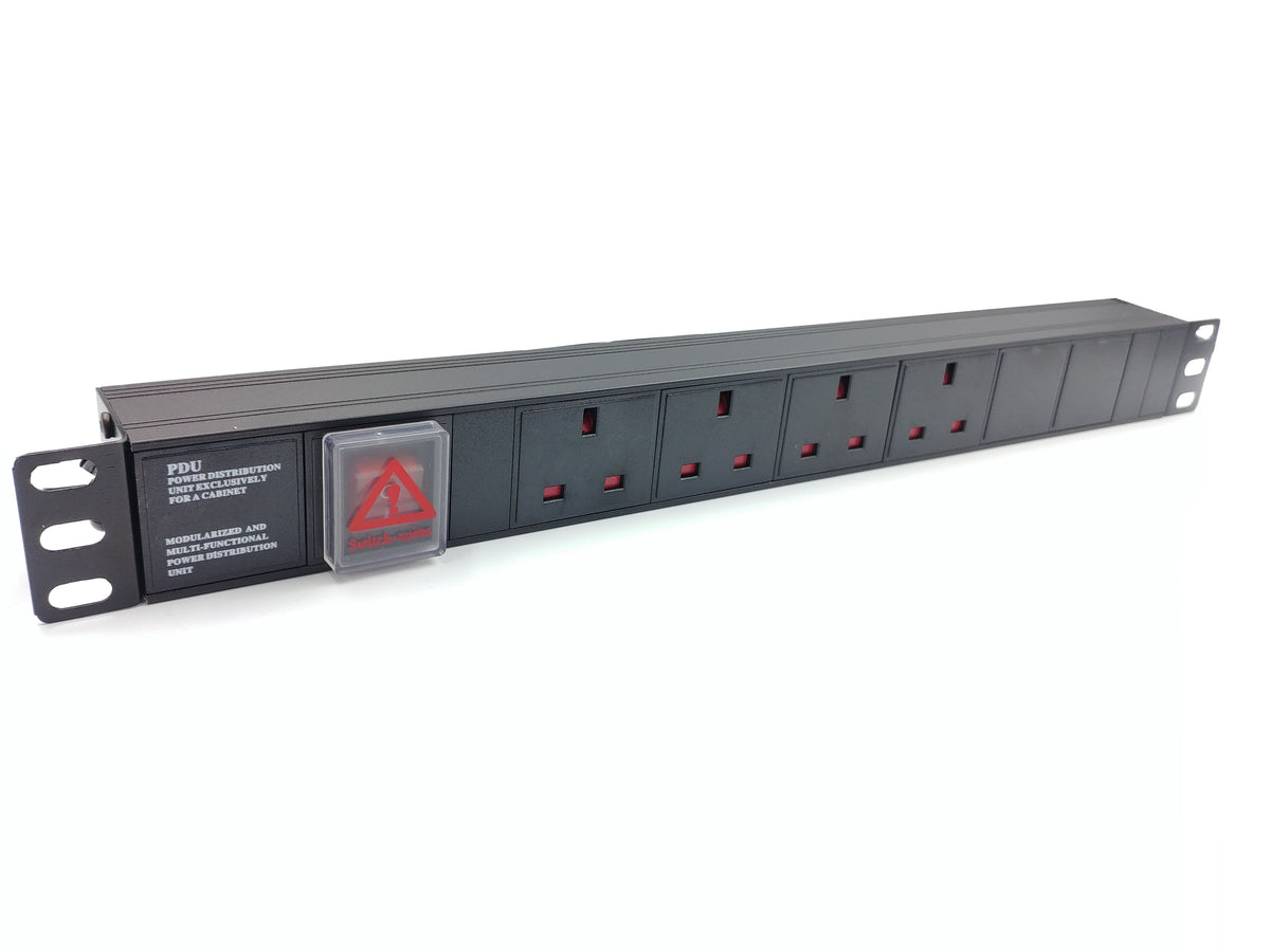 DigitMX NETPRO NP-CPDU4 1U 4-way PDU 13A wSwitch
