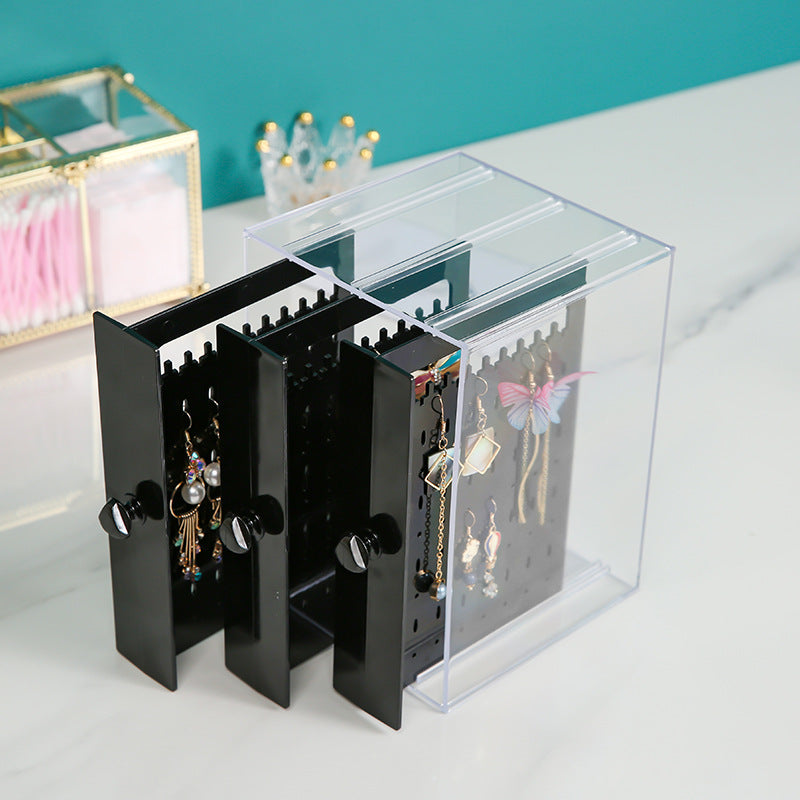 Transparent Jewelry Organizer Display Box for Earrings