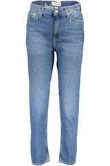 Calvin Klein Blue Cotton Women Jeans