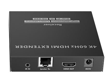 Lenkeng HDMI Extender over IP 4K60Hz 120m 1G IR Loop Extra Receiver LKV582