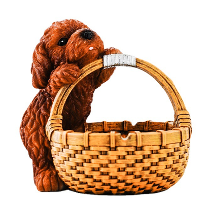 Dog Home Decor Figurine and Key Storage Box