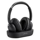 LEVN Wireless Headphones for TV Watching TV Headphones Wireless for Seniors with TV Transmitter Charging Base Hearing-impaired No Audio Delay Blutooth Headphones Plug and Play Gifts for Elderly