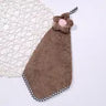 Coral Fleece Absorbent Flower Towel for Home Use