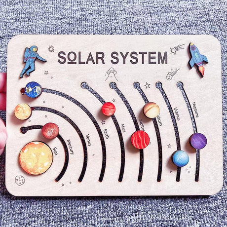 Solar System Planets Wooden Educational Toy for Toddlers