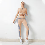 Seamless Jacket Zipper Suit for Fitness Yoga Wear
