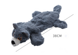Milk Dog Plush Leather Interactive Barking Pet Toy