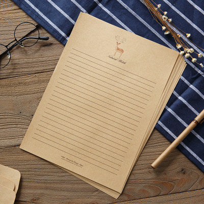 Vintage Deer Pattern Chinese Decorative Stationery