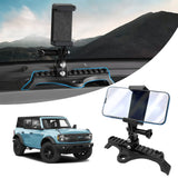 Sunsdrew Custom Fit for Car Phone Holder Ford Bronco 2021-2025 Dash Cell Phone Holder Picatinny Rail Bronco Phone Mount for iPhone Samsung Moto LG and Other Smartphones