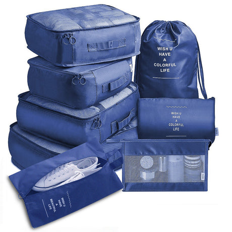 8-Piece Travel Packing Cube Set with Luggage Dividers