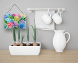 Hydrangeas in Watercolor Wall or Door Hanging Prints