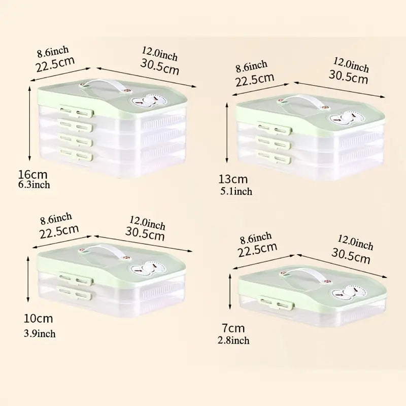 Dumpling Storage Box for Home and Restaurant Kitchens