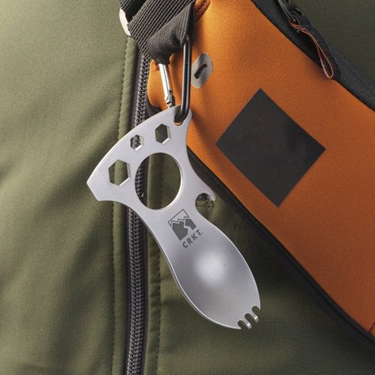 Outdoor Multi-Tool Camping Gear with Spoon, Fork, Opener