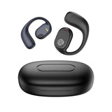 MAcnas Open Ear Headphones Air Conduction Headphones Wireless Bluetooth 5.3 Earbuds LED Display Charging Case Sport Design for Running Fitness (Black)