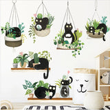 Adorable Cat Plant Stickers for a Fun Home Decor