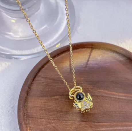 100 Languages Angel Projection Necklace