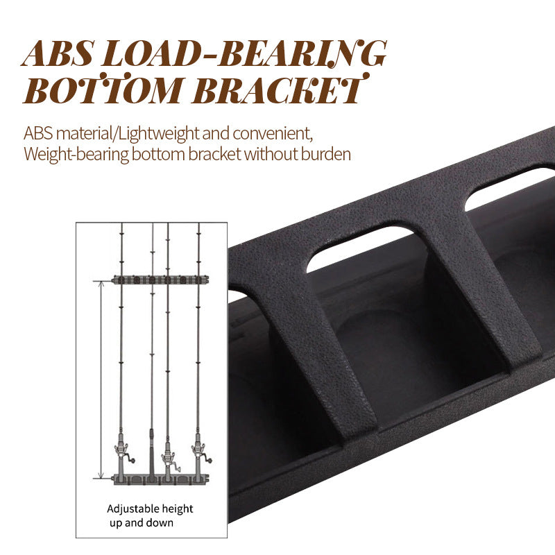 Fishing Rod Wall Display Rack for Home Storage