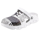 Men's Outdoor Graffiti Beach Slippers with Large Holes