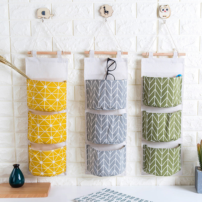 Waterproof Cotton Linen Storage Hanging Bag