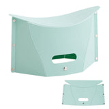 koofull Folding Portable Camping Hiking Stool Lightweight Collapsable Foldable Chair for Travel Gathering BBQ Subway Backpacking Outdoor Squatty Potty Ultralight Mini (Green)