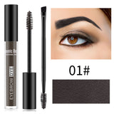 Double-Headed Eyebrow Brush with Lasting Gel Cream