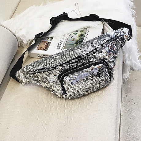 Mermaid Makeup Waist Bag - Sequin Storage Pouch