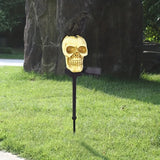 Crow Skull Solar Garden Light - Day of the Dead Decor