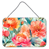 Peonies in Watercolor Wall or Door Hanging Prints