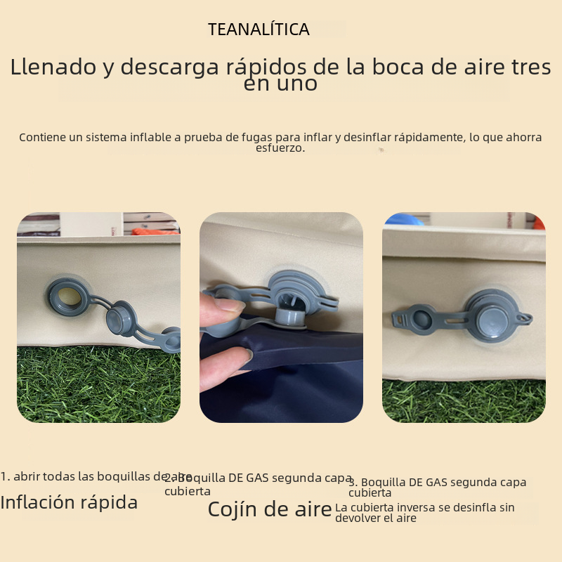 Automatic Inflatable Mattress for Camping (Single/Double)