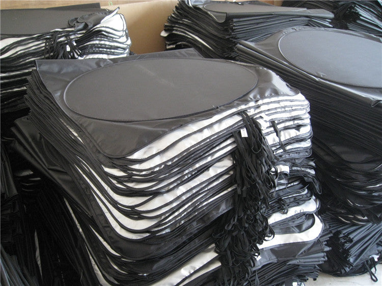 Car Sunshade with Double Circle Silver Coating 150*70CM