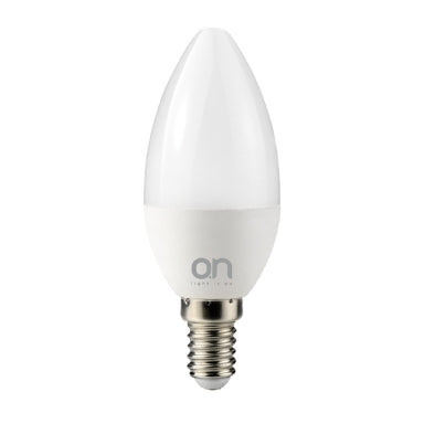 GBC ON LED Candle E14 C37 6W 3000K Warm White