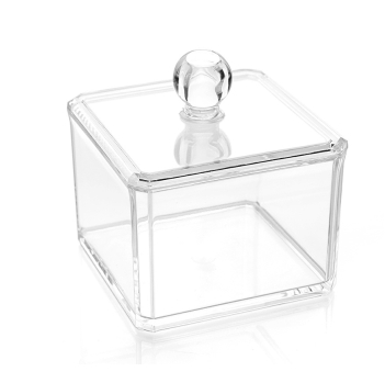 Acrylic Storage Box for Cotton Pads and Swabs