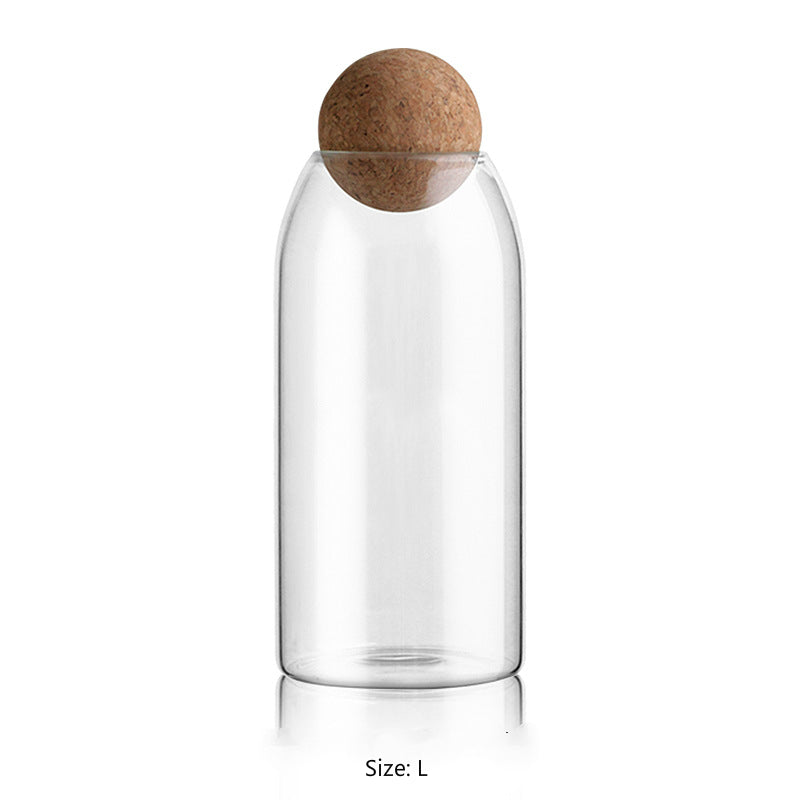 Transparent Glass Sealed Jar for Kitchen Storage