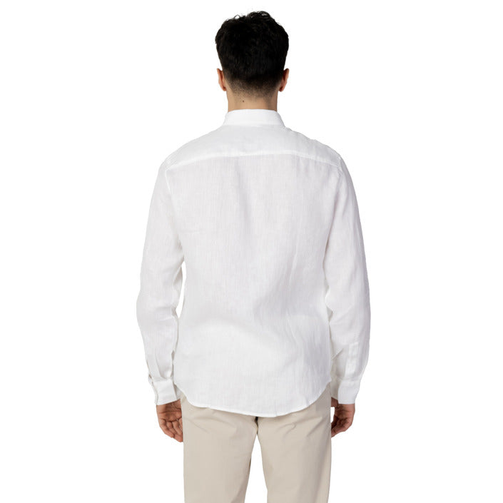 Armani Exchange Linen Shirt White - Men's