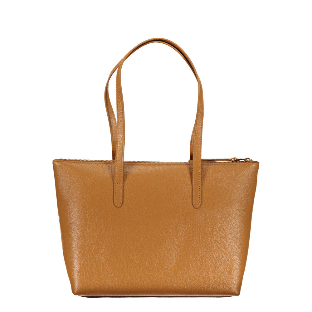 Coccinelle Leather Shoulder Bag Tan - Women's