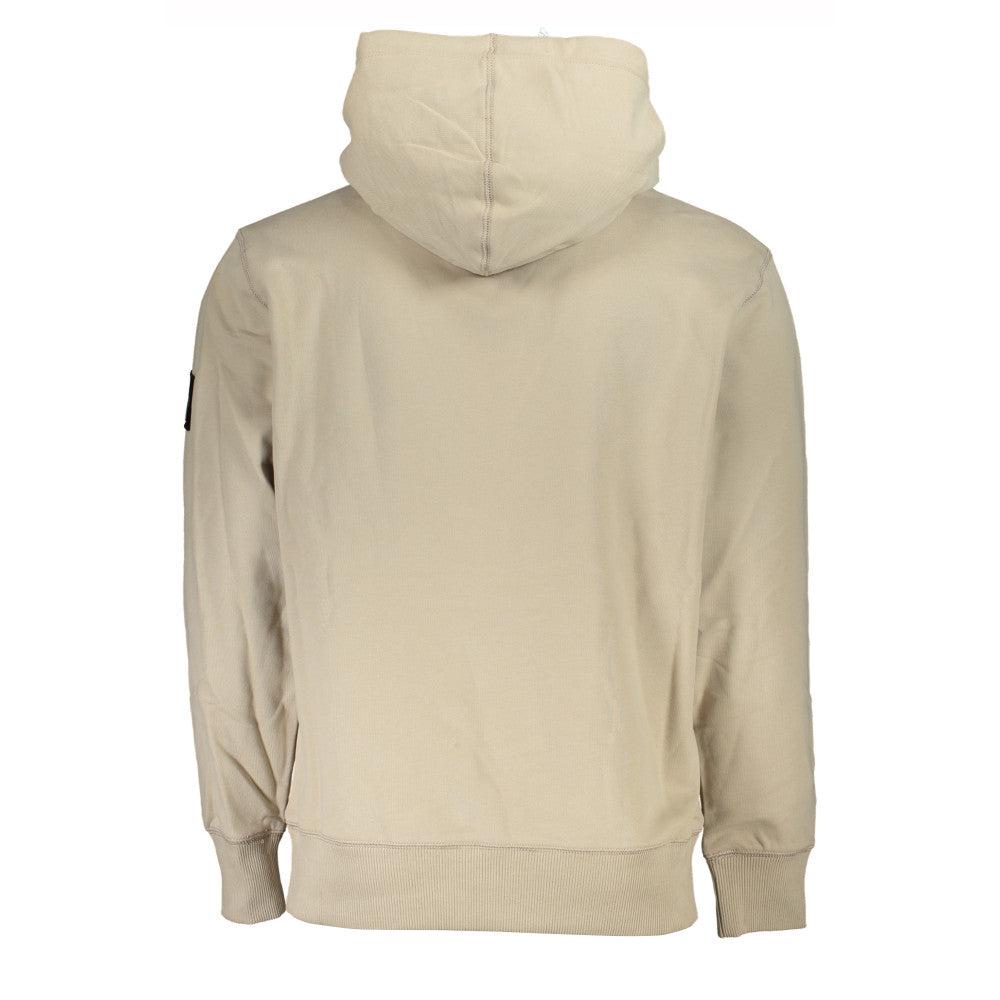 Calvin Klein Sweatshirt with Hood Beige - Men's