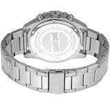 Just Cavalli Silver Watch with Green Dial - Men's