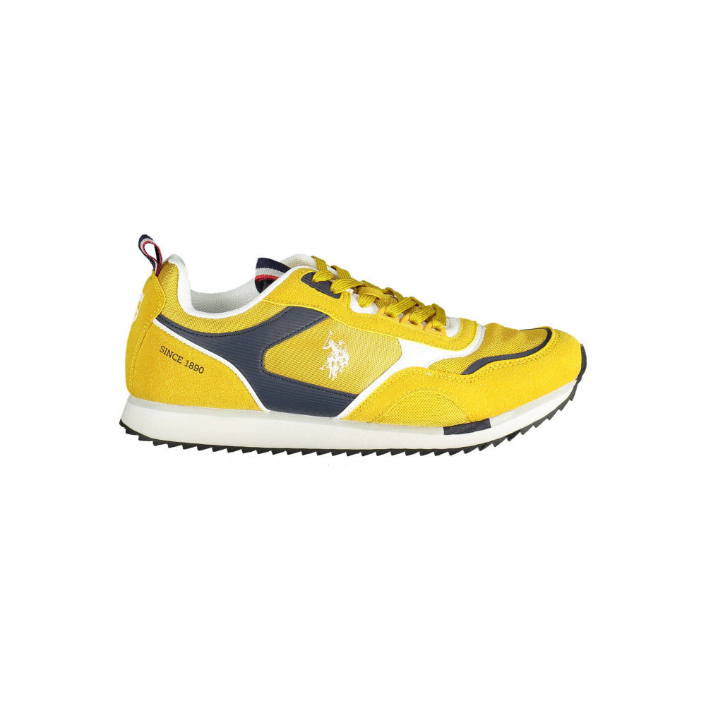 U.S. Polo Sneakers with Laces Yellow - Men's