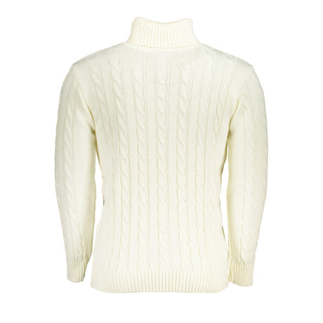 U.S. Grand Polo Sweater Turtle Neck White - Men's