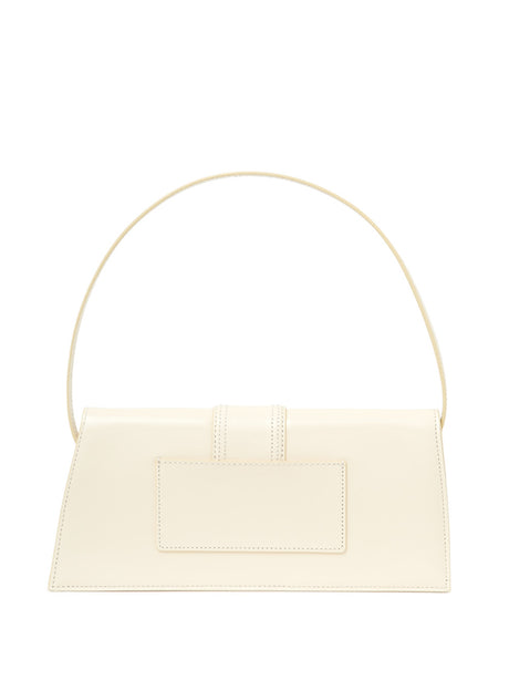 Jacquemus Ivory Leather Le Bambino Long Shoulder Bag