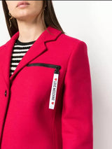 Love Moschino Red Wool Jackets & Coat - Women's