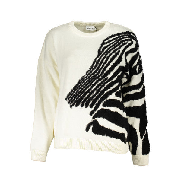 Desigual Sweater White/Black - Women's